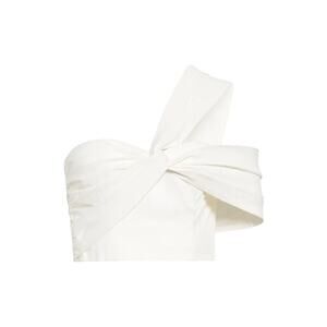 Amur Marty One Shoulder Cropped Bustier White - S